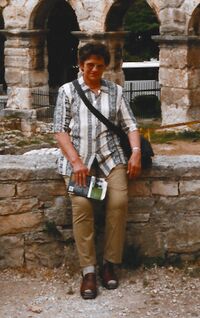 Anna De Tavernier in Italië (2003).